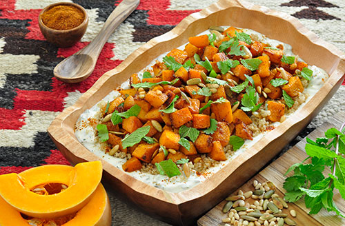 squash dish in casserole pan